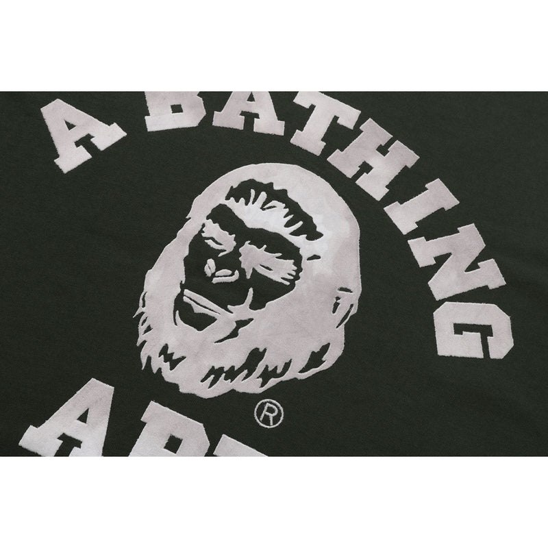 Men Bape College Graphic Tee Cut And Sewn Green USA | HE9066106