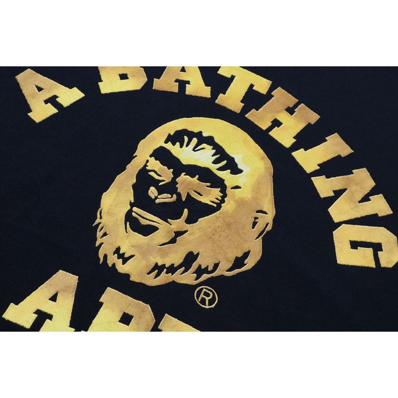 Men Bape College Graphic Tee Cut And Sewn Navy USA | NM8110010