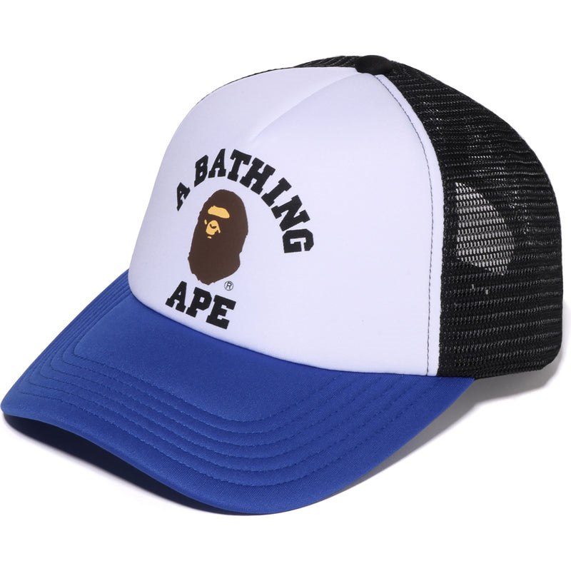 Men Bape College Mesh Cap Caps Black USA | ZR1900990