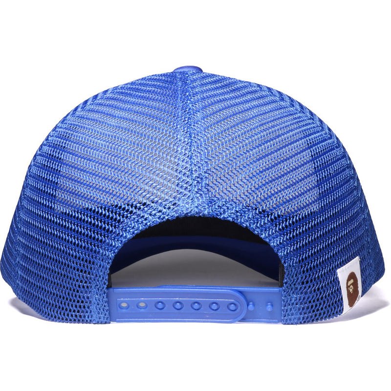 Men Bape College Mesh Cap Caps Blue USA | PS8231621