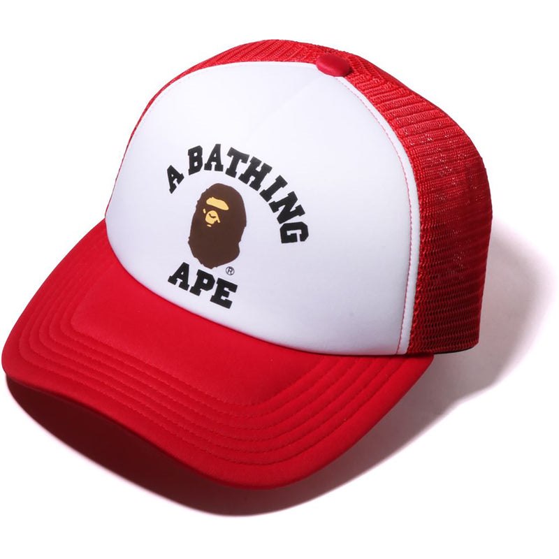 Men Bape College Mesh Cap Caps Red USA | HW2687967