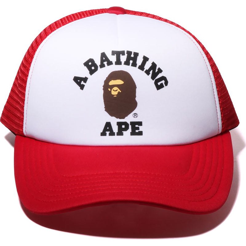 Men Bape College Mesh Cap Caps Red USA | HW2687967