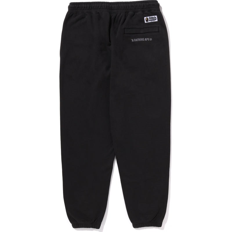 Men Bape College One Point Overdye Pants Pants Black USA | OW5449549