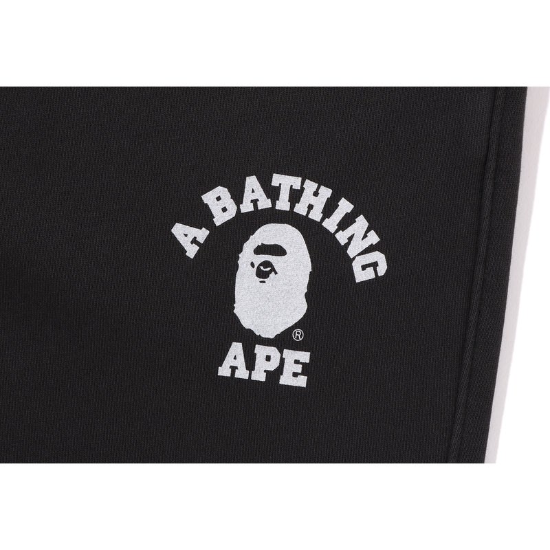 Men Bape College One Point Overdye Pants Pants Black USA | OW5449549