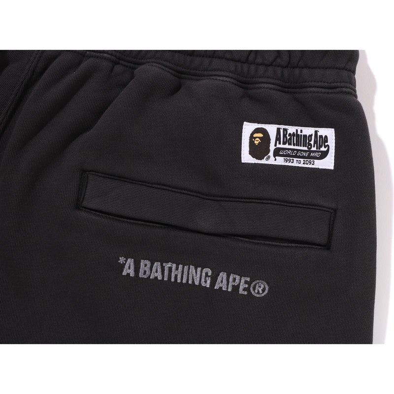 Men Bape College One Point Overdye Pants Pants Black USA | OW5449549