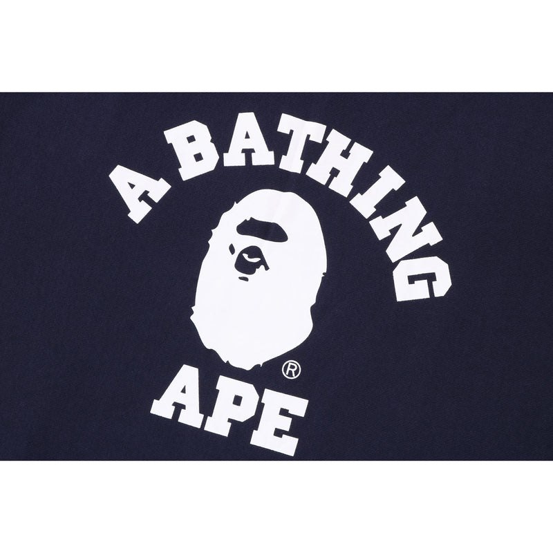 Men Bape College Relaxed Fit Crewneck Sweatshirts Navy USA | OO1663163