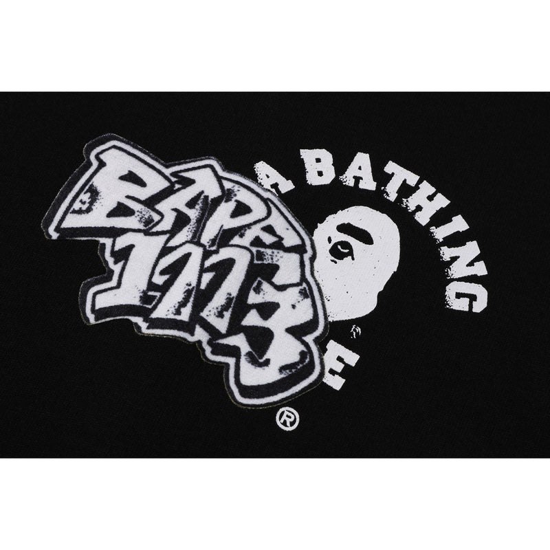 Men Bape Comics Graphic Tee Cut And Sewn Black USA | IM2911691