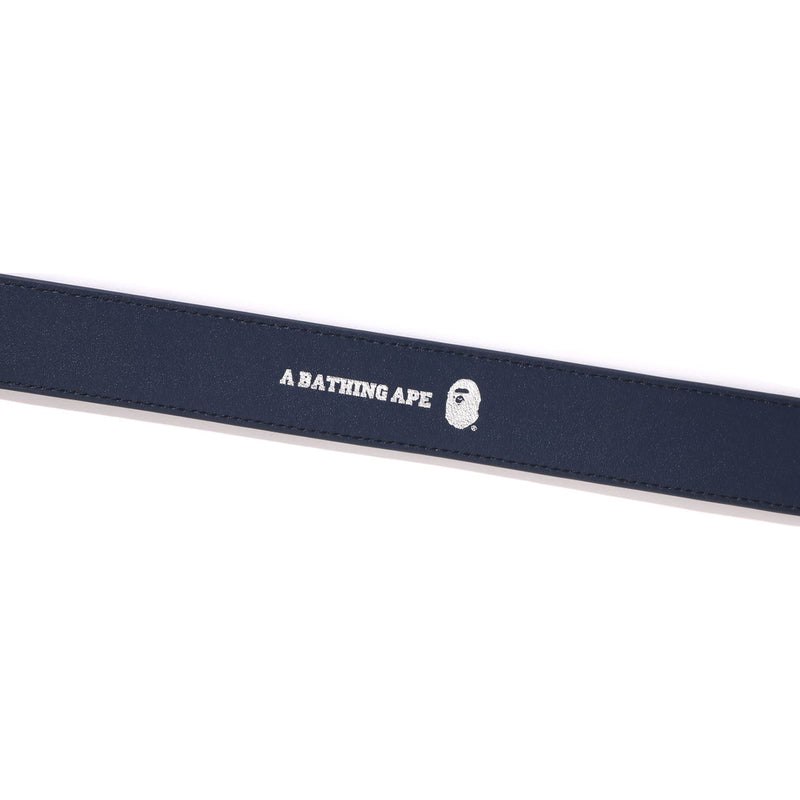 Men Bape Denim Monogram Belt Accessories Blue USA | YO6955995