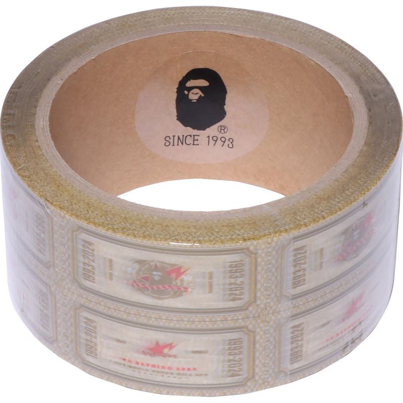 Men Bape Drink Ticket Vinyl Tape Accessories Gold USA | TD8324434