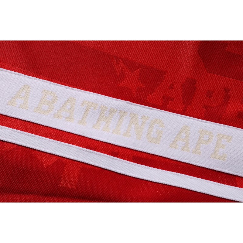 Men Bape Fans Scarf Track Pants Pants Red USA | PL4357137