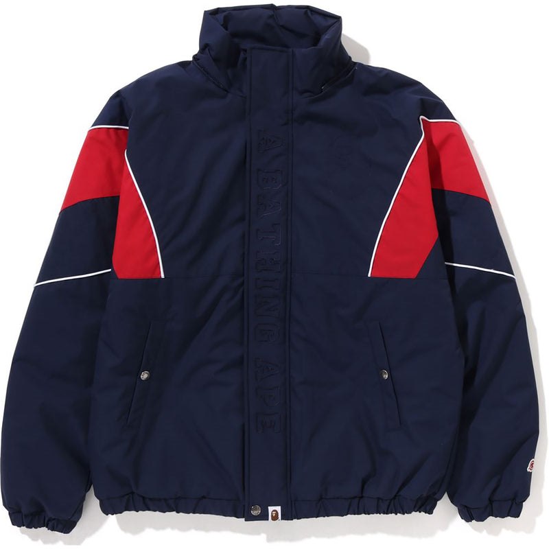 Men Bape Football Jacket Jackets Navy USA | IC6936996