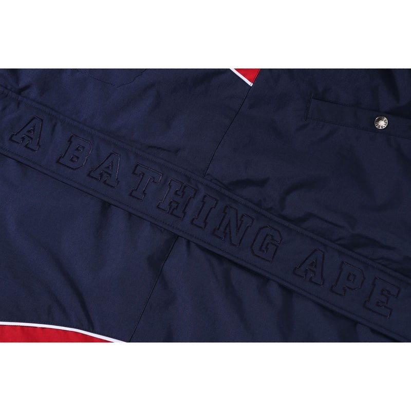 Men Bape Football Jacket Jackets Navy USA | IC6936996