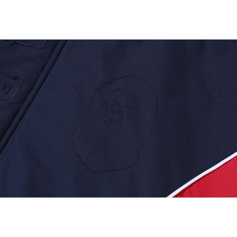 Men Bape Football Jacket Jackets Navy USA | IC6936996