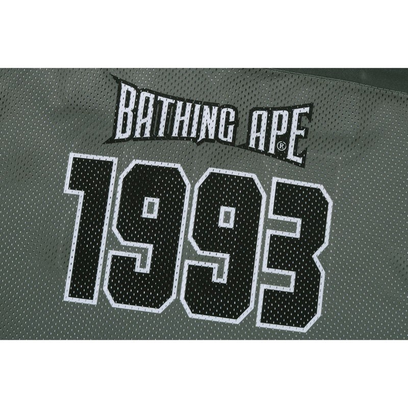 Men Bape Football Jersey Cut And Sewn Grey USA | BJ5954494