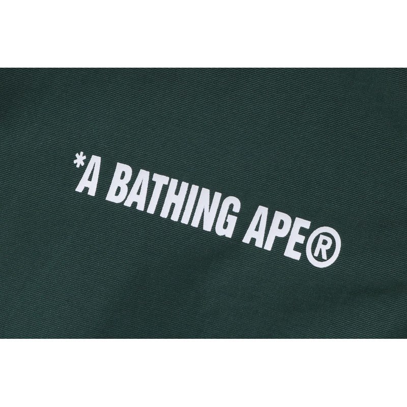 Men Bape Giant Ape Head Coach Jacket Jackets Green USA | TB7607067