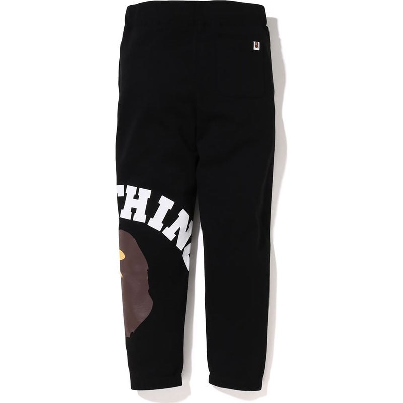 Men Bape Giant College Sweat Pants Pants Black USA | MQ0362932