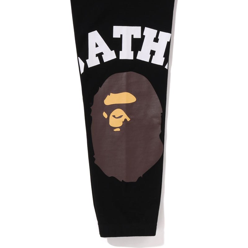 Men Bape Giant College Sweat Pants Pants Black USA | MQ0362932