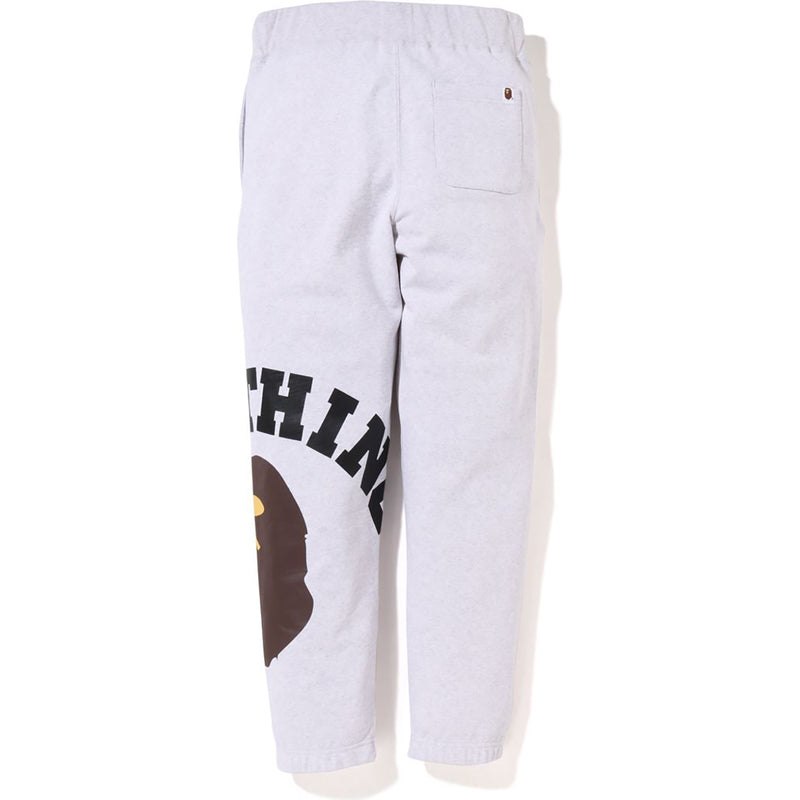 Men Bape Giant College Sweat Pants Pants Grey USA | JR9406346