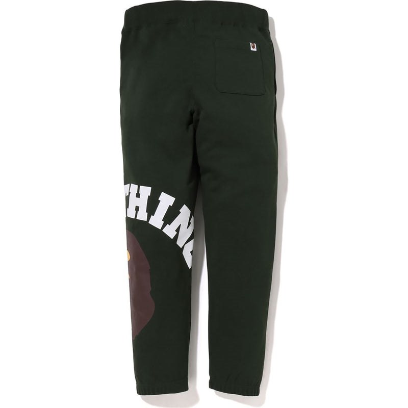 Men Bape Giant College Sweat Pants Pants Olivedrab USA | JM5976396