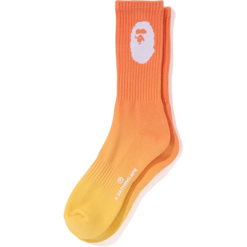 Men Bape Gradation Socks Socks Orange USA | BU2609469