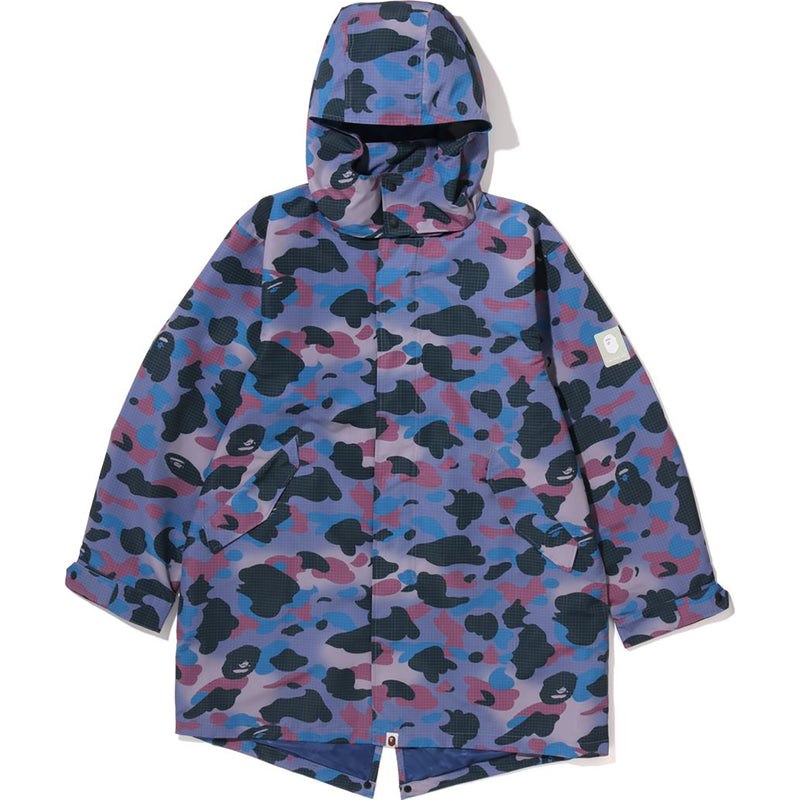 Men Bape Grid Camo Relaxed Fit Fish Tail Coat Jackets Purple USA | ML6568058