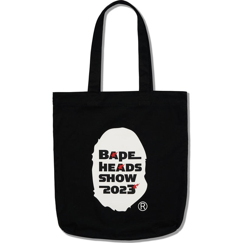 Men Bape Heads Show Tote Bag Bags Black USA | AJ2245225