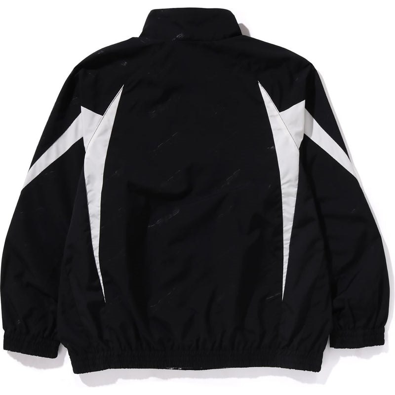 Men Bape Hexagram Track Jacket Jackets Black USA | GX4297727