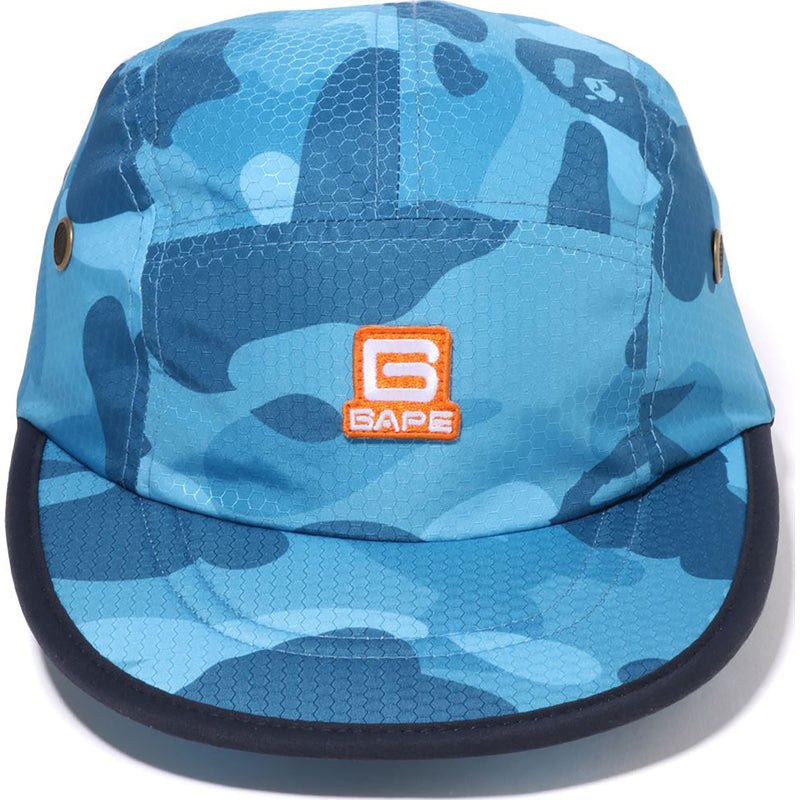 Men Bape Honeycomb Camo Jet Cap Caps Blue USA | KU0899389