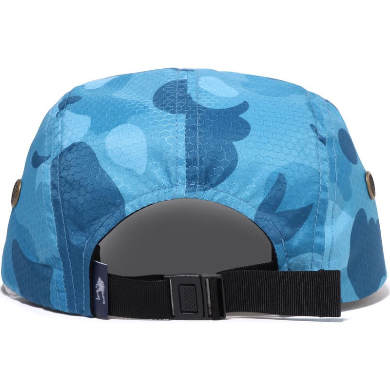 Men Bape Honeycomb Camo Jet Cap Caps Blue USA | KU0899389