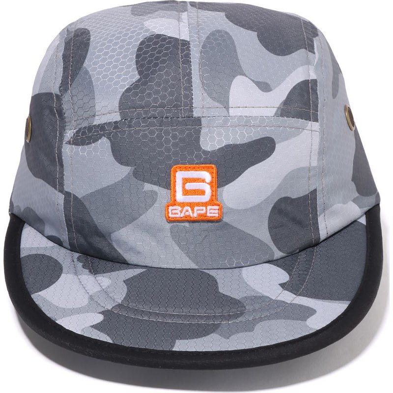 Men Bape Honeycomb Camo Jet Cap Caps Gray USA | XU6716076