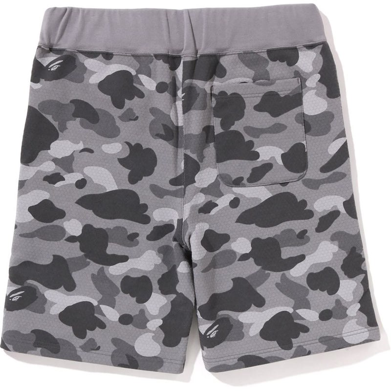 Men Bape Honeycomb Camo Shark Sweat Shorts Shorts Grey USA | JG0058508