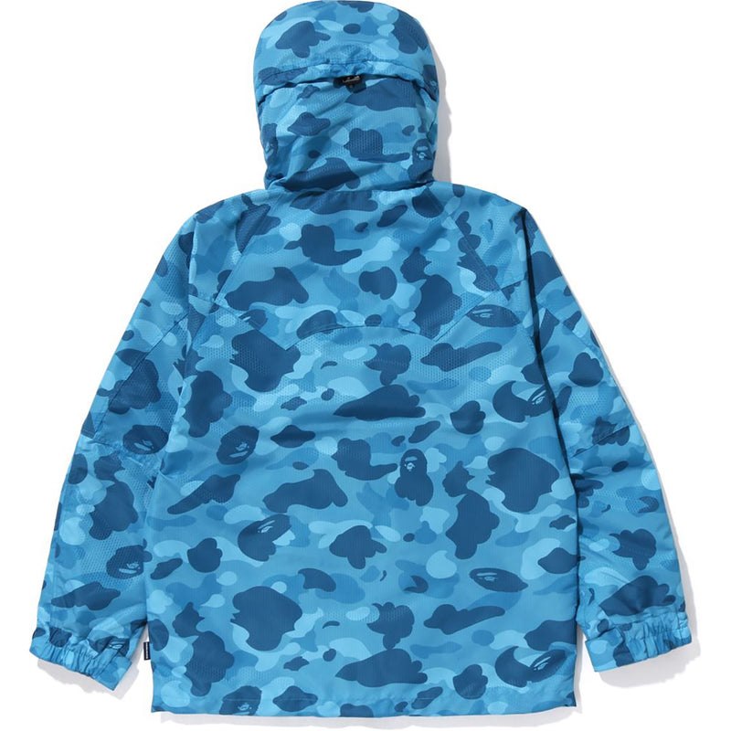 Men Bape Honeycomb Camo Snowboard Jacket Jackets Blue USA | QH0955795