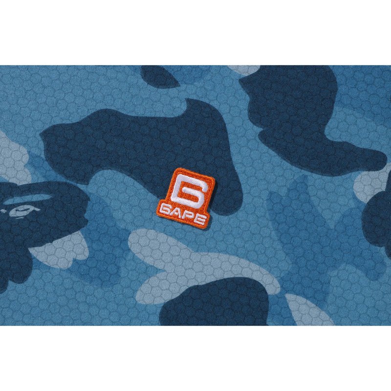 Men Bape Honeycomb Camo Tee Cut And Sewn Blue USA | UV2185415