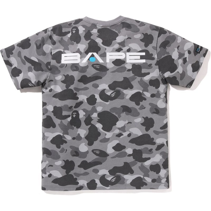 Men Bape Honeycomb Camo Tee Cut And Sewn Grey USA | GK9441441