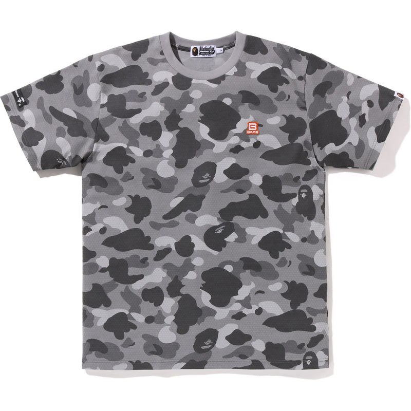 Men Bape Honeycomb Camo Tee Cut And Sewn Grey USA | GK9441441