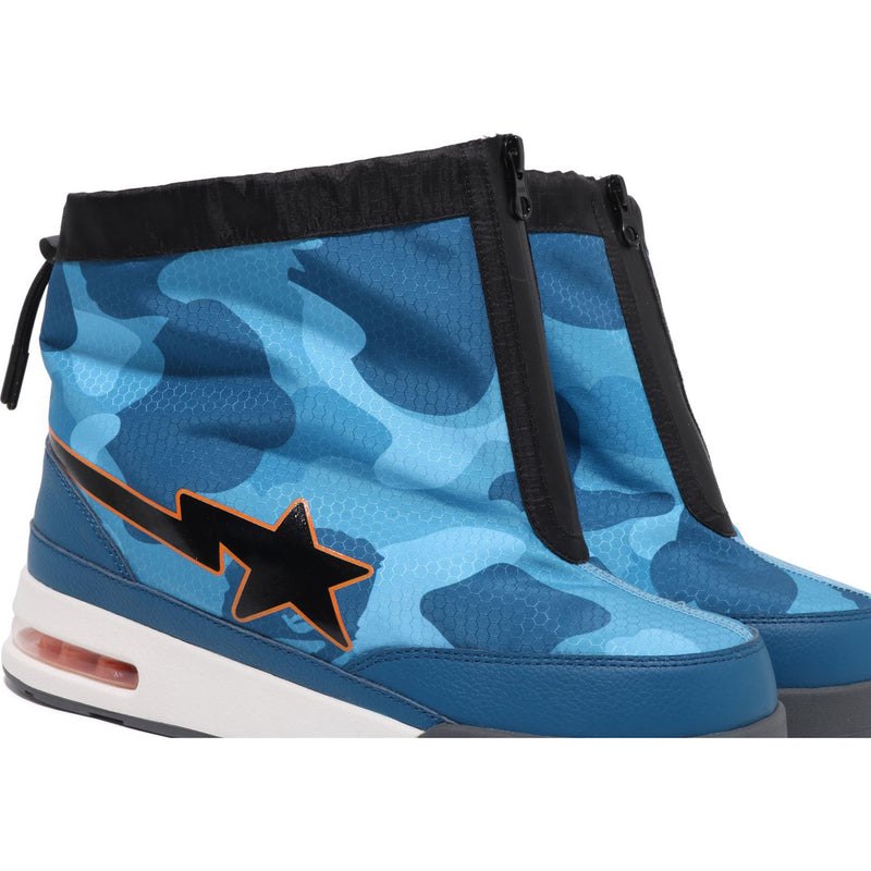 Men Bape Honeycomb Camo Zip Road Sta Sneakers Blue USA | ET8571051