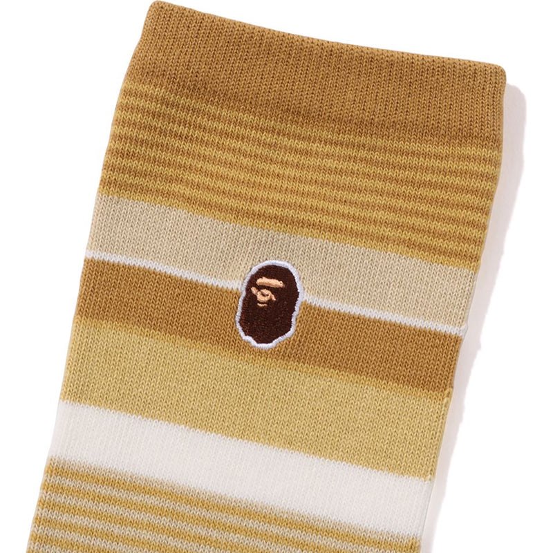 Men Bape Hoop Socks Socks Yellow USA | FF3215525