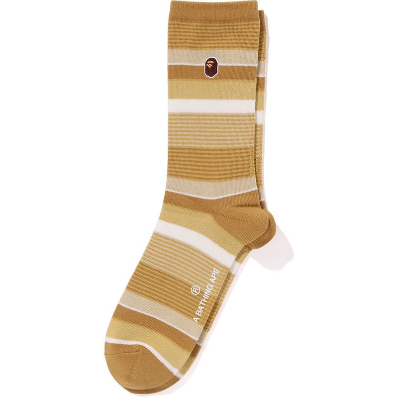 Men Bape Hoop Socks Socks Yellow USA | FF3215525