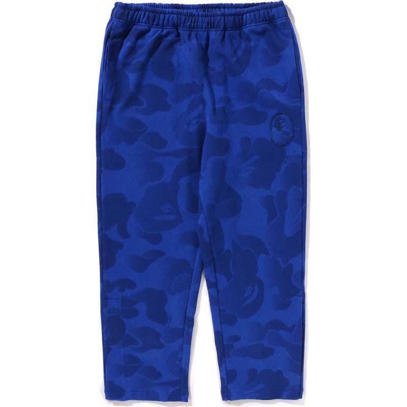 Men Bape Ink Camo Wide Leg Snap Detail Track Pants Pants Blue USA | XB8598958