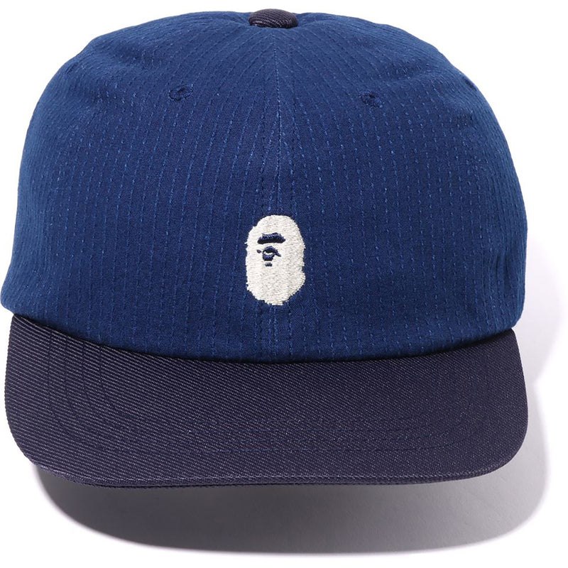 Men Bape Japan Culture Panel Cap Caps Indigo USA | VN7872182