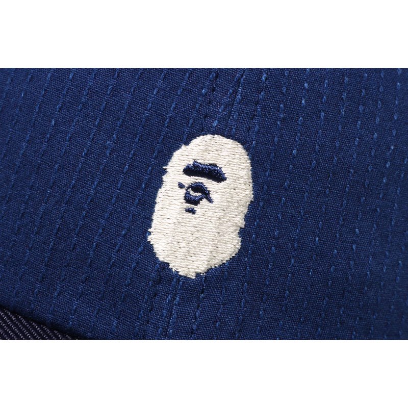 Men Bape Japan Culture Panel Cap Caps Indigo USA | VN7872182