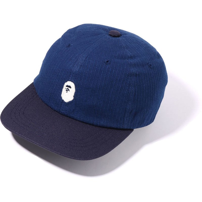 Men Bape Japan Culture Panel Cap Caps Indigo USA | VN7872182