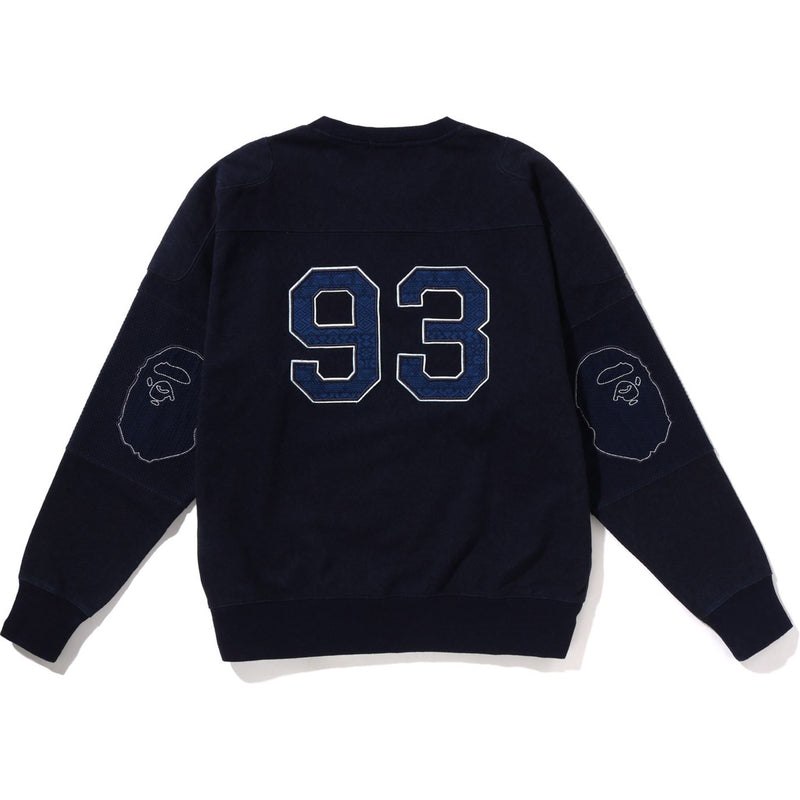 Men Bape Japan Culture Relaxed Fit Crewneck Sweatshirts Indigo USA | DQ2751971