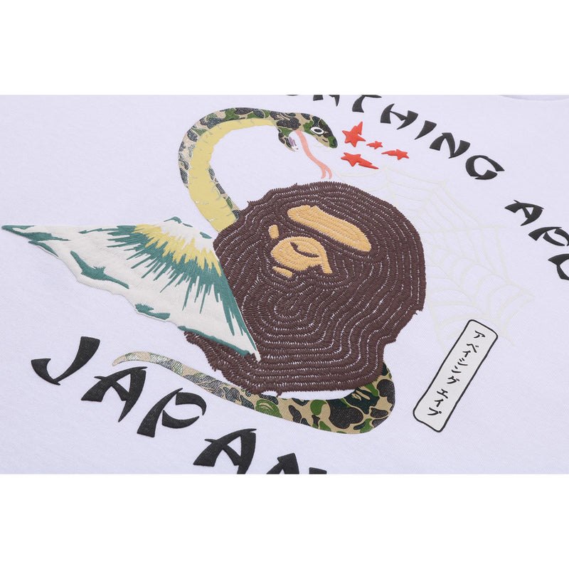 Men Bape Japanese Culture Tee Cut And Sewn White USA | WY9408048