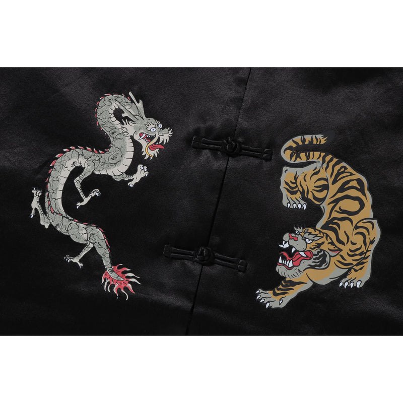 Men Bape Japanese Motif Loose Fit China Jacket Jackets Black USA | WJ2725675