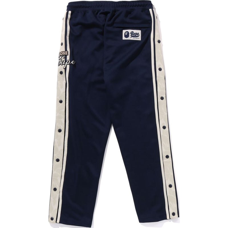 Men Bape Jersey Track Pants Pants Navy USA | AK3371731