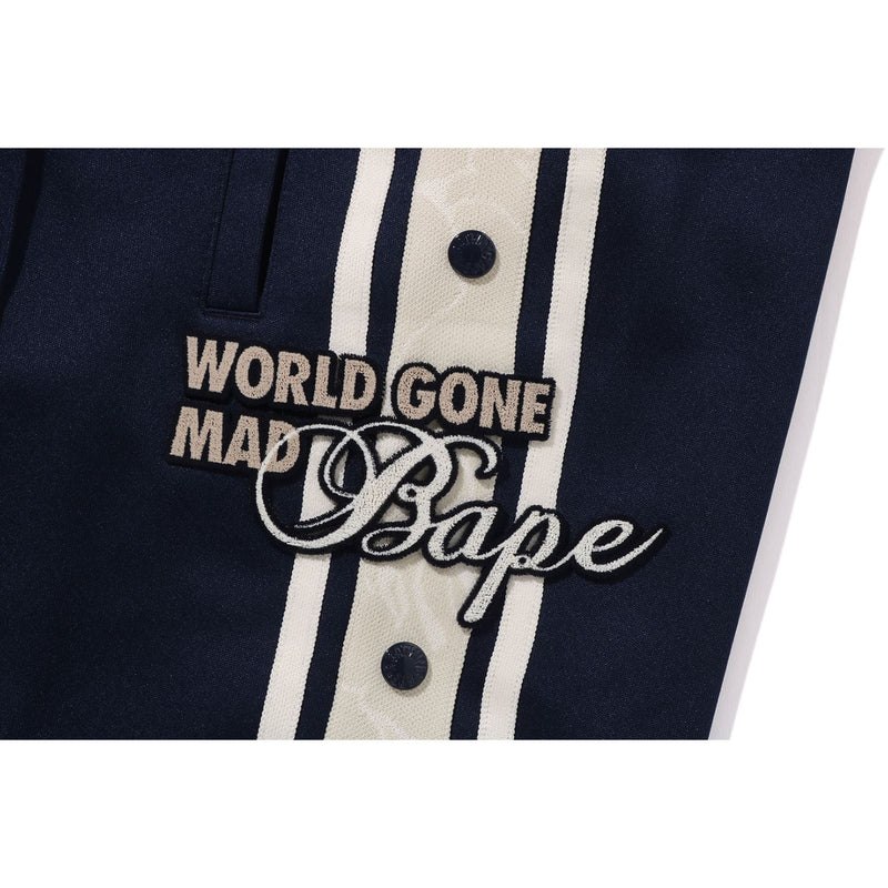 Men Bape Jersey Track Pants Pants Navy USA | AK3371731