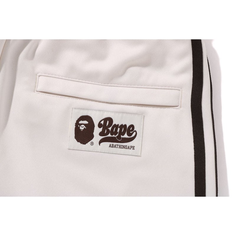 Men Bape Jersey Track Pants Pants White USA | ON7181811