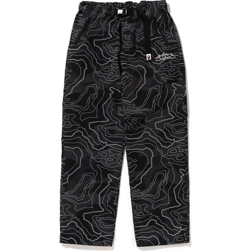 Men Bape Layered Line Camo Track Pants Pants Black USA | SQ8764874