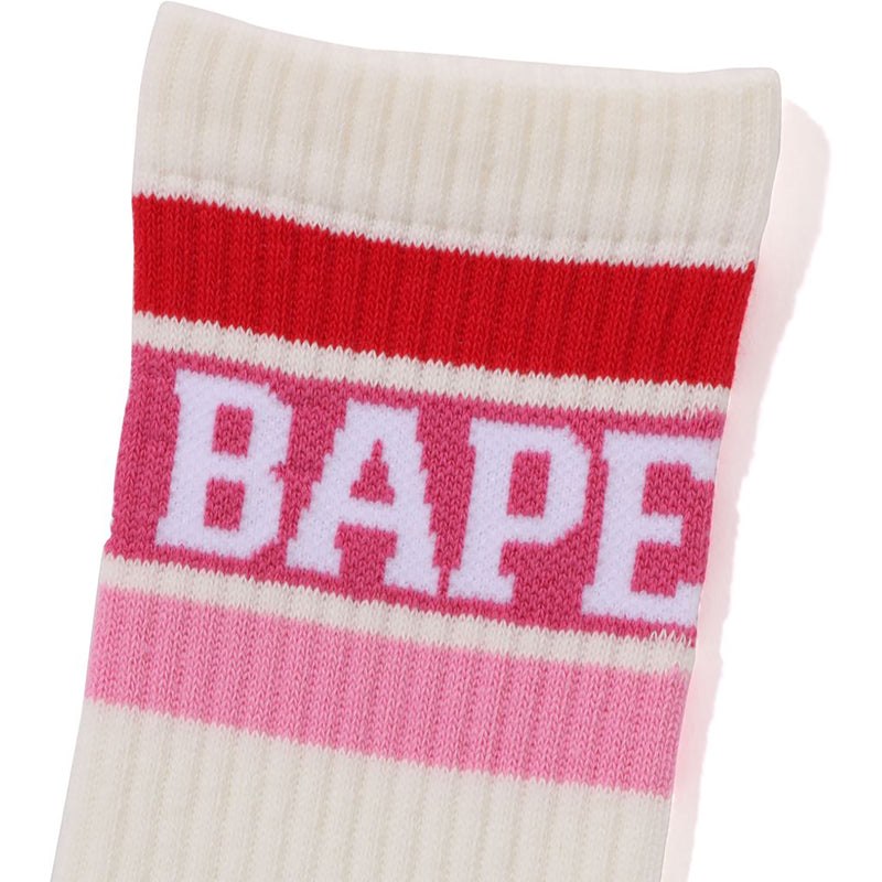 Men Bape Line Socks Socks Pink USA | XX1729779